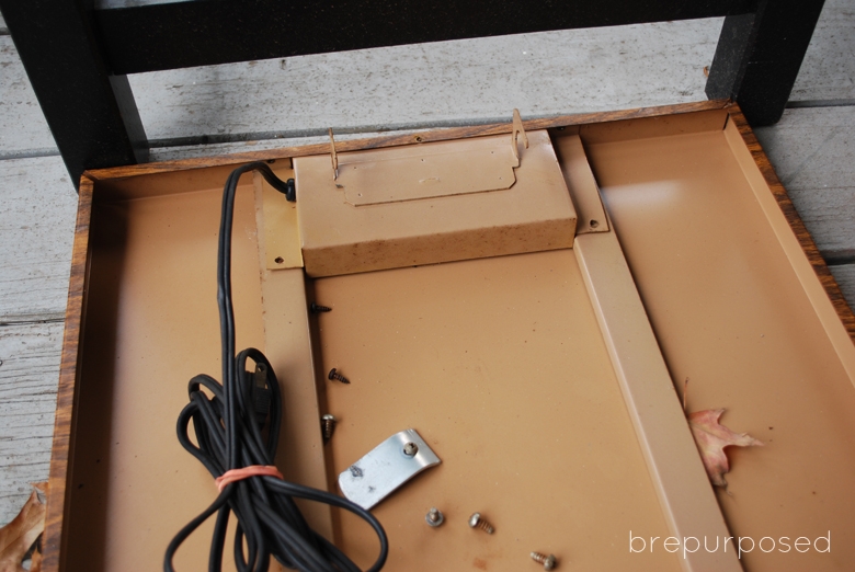 Industrial Projector Table Makeover ELIZABETH JOAN DESIGNS