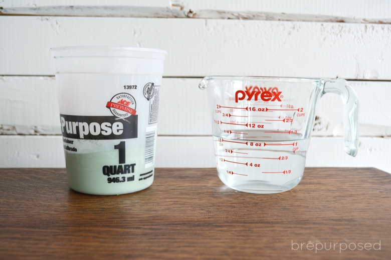 Desk Makeover with green Milk Paint - Brepurposed @ girlinthegarage.net