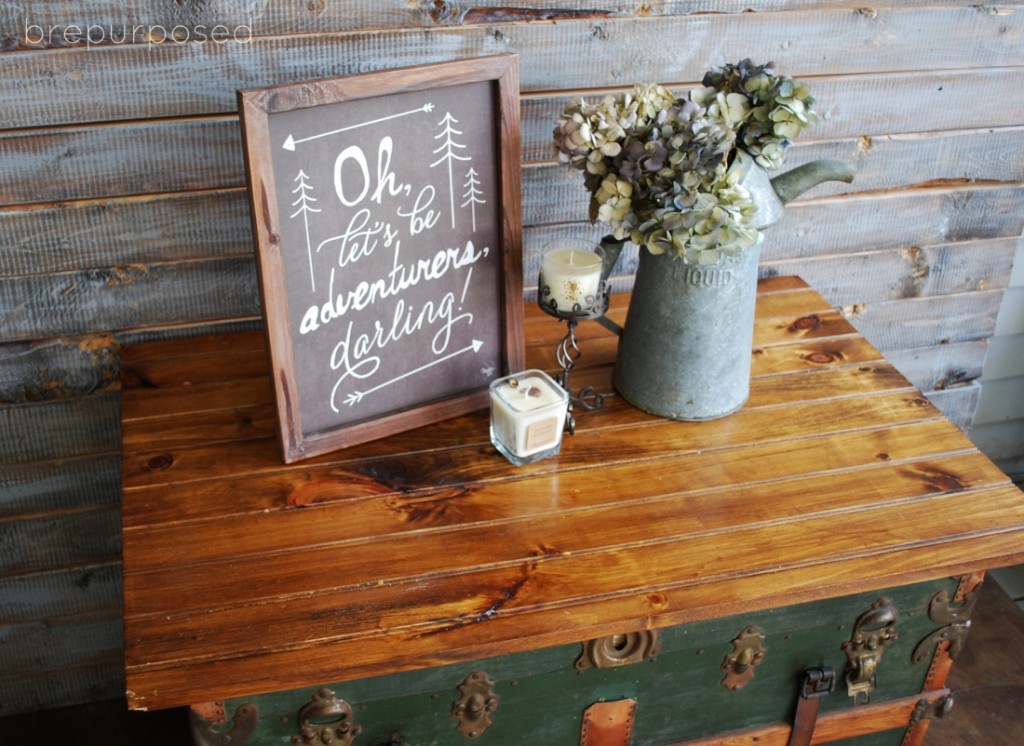 Antique Steamer Trunk Coffee Table