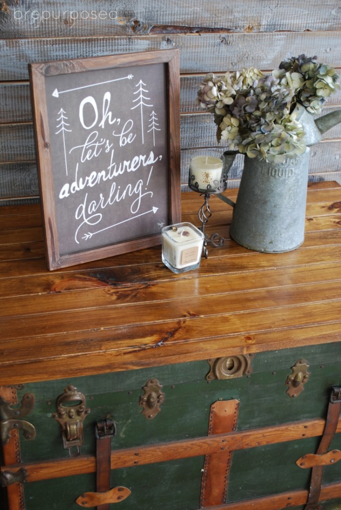 Antique Steamer Trunk Coffee Table