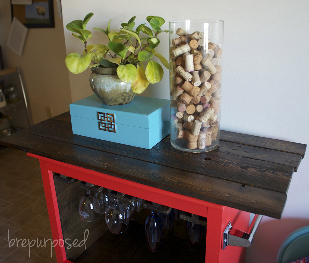 Pallet wood topped furniture