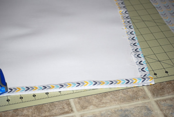 Attaching Fabric to Poster Board