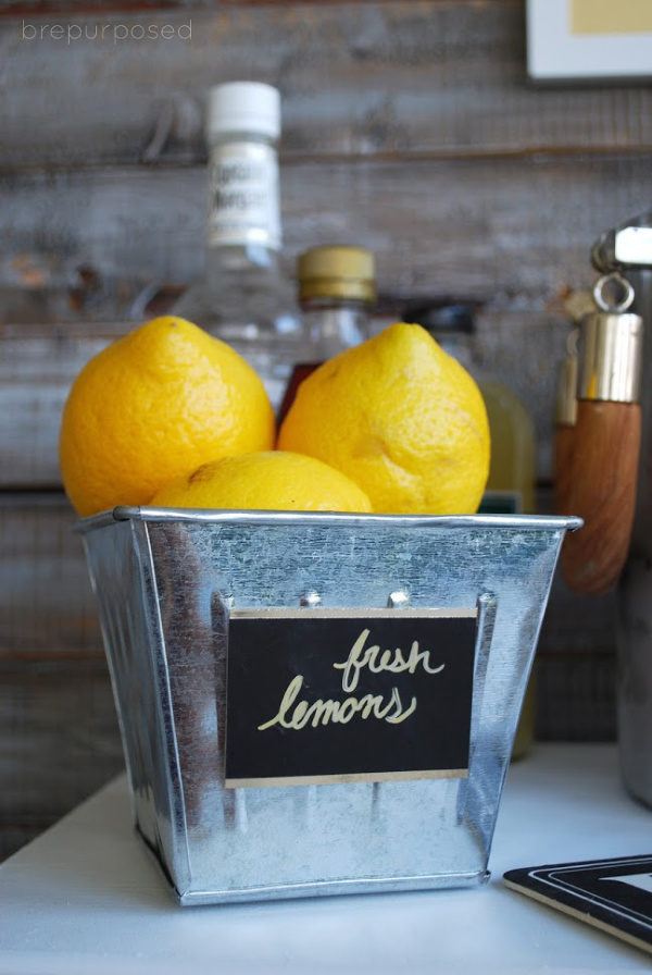 Lemons On Bar Cart