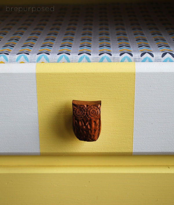 Owl Knob on Furniture Makeover