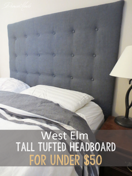 DIY West Elm Tall Tufted Headboard