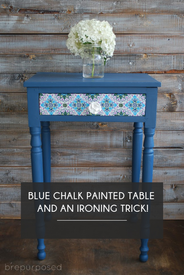 Blue Chalk Painted Table