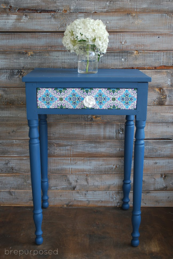 Blue Chalk Painted Table