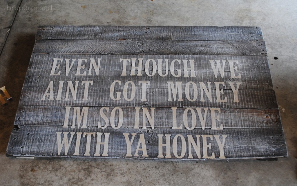 DIY Rustic Sign