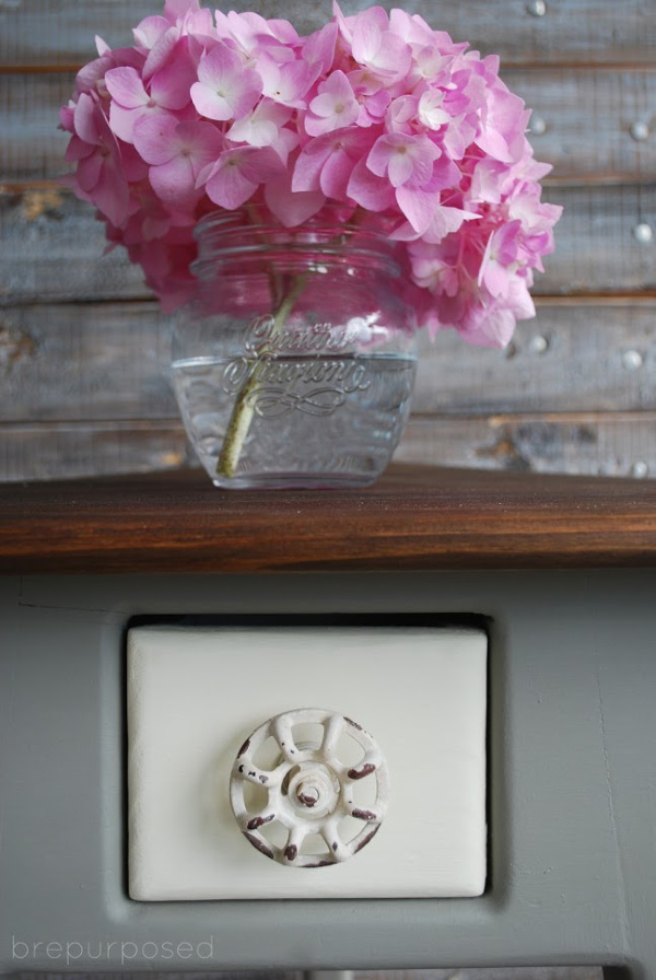 Drawer Pull on Triangle Table