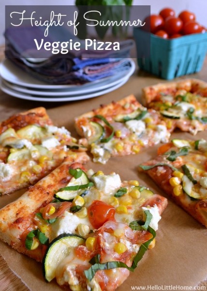 Height of Summer Veggie Pizza