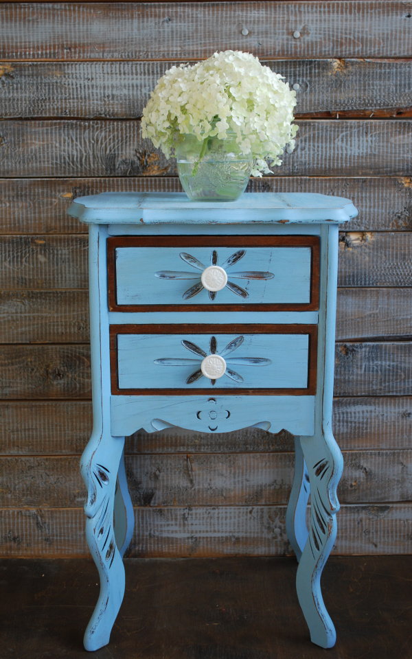 Blue Chalk Painted Table