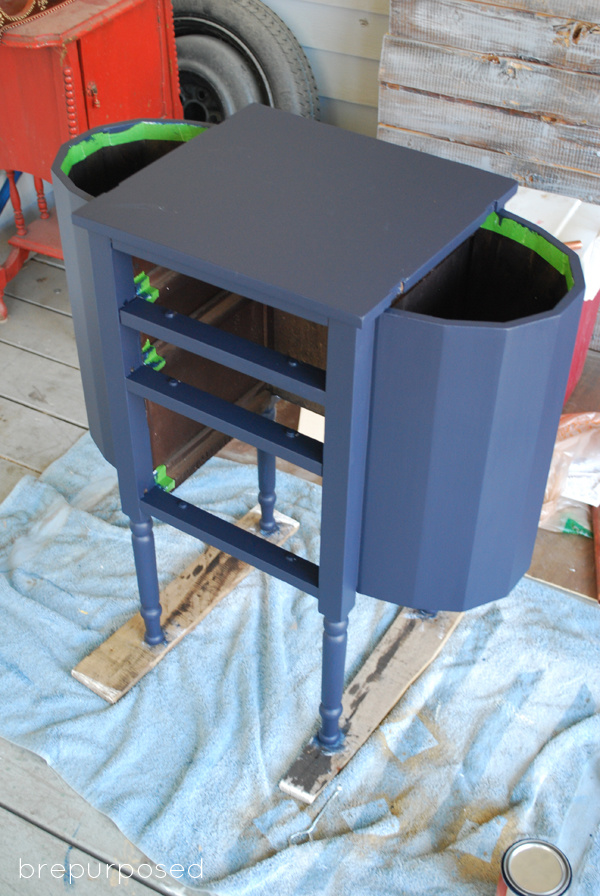 Painted Sewing Cabinet