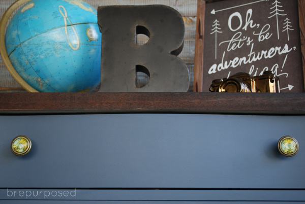 Map Knobs on Tallboy Dresser