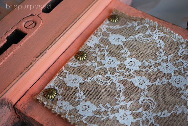 Burlap and Nailhead Trim