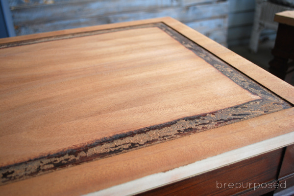 Sanded Down Top of Table