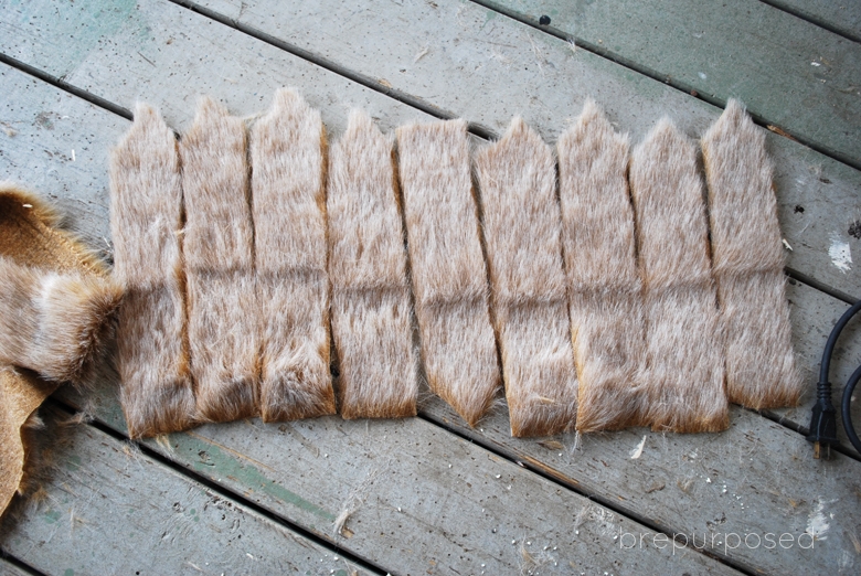 DIY Faux Fur Covered Pumpkins