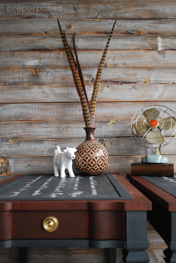 Two Toned End Tables