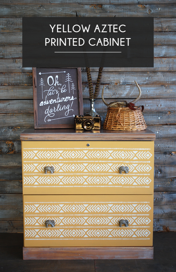 Yellow Aztec Cabinet