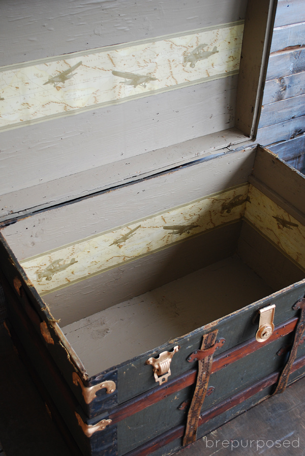 DIY Upcycled Storage Trunk- SugarStilettosStyle 