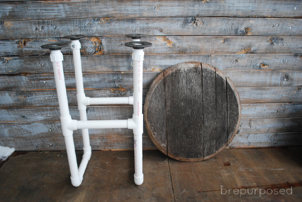 Pvc pipe sales table legs