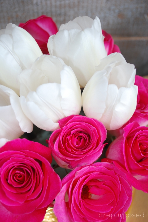 Simple Valentine's Day Centerpiece