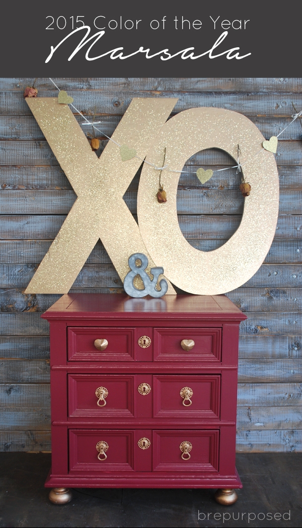 Marsala Makeover :: 10 Days of Valentines with Porch and Valspar