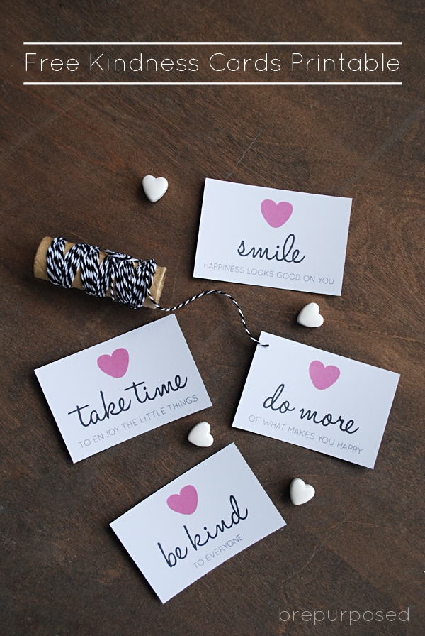 Free Kindness Cards Printable