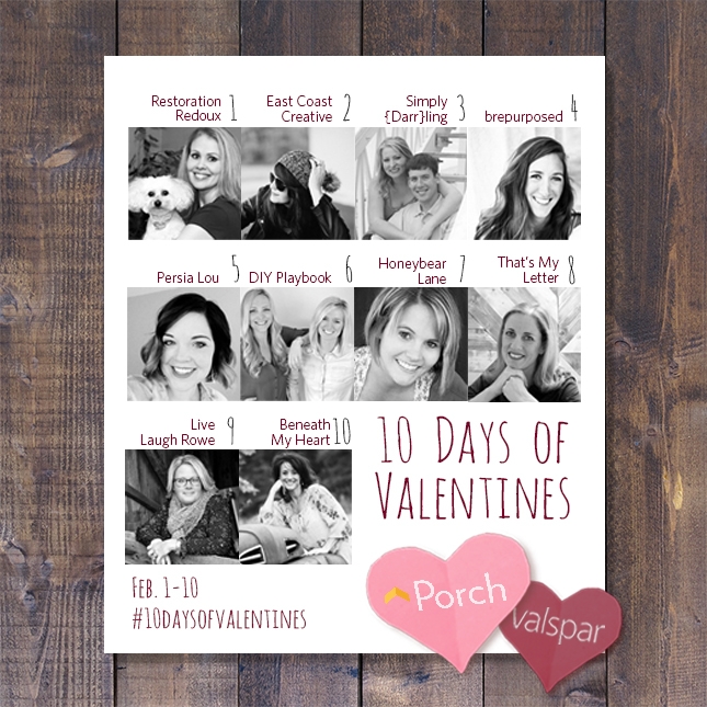 10 Days of Valentines with Porch and Valspar