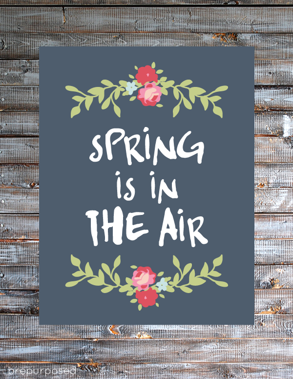 Spring is in the Air Free Printable