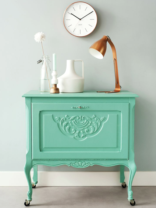 Navy, Mint and Peach Home Decor