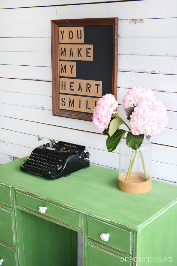 Green Shabby Chic Desk