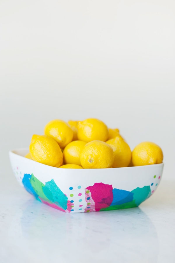 DIY Abstract Fruit Bowl