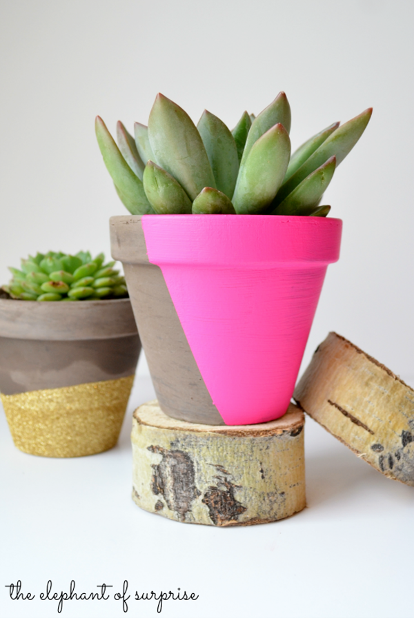 Modern Painted Pots