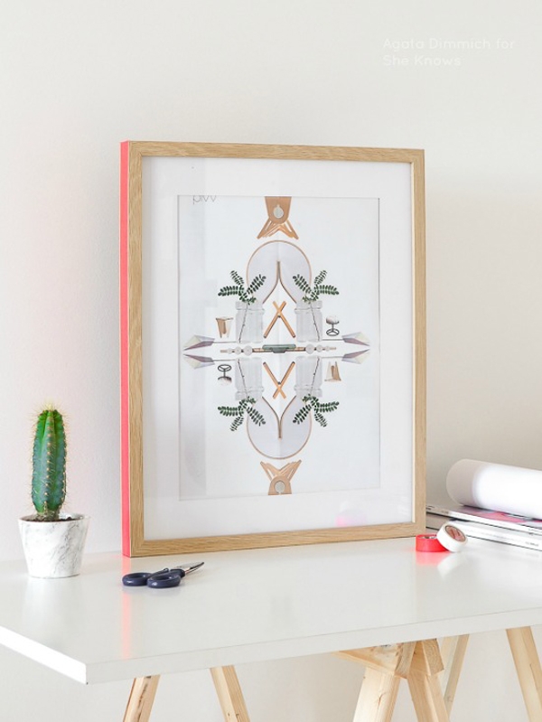 DIY Masking Tape Frame