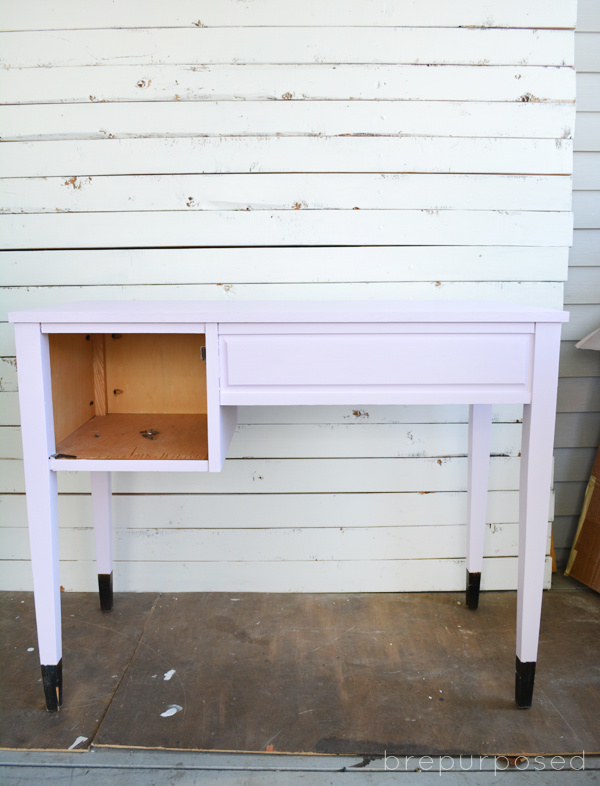 Pretty Purple Painted Desk