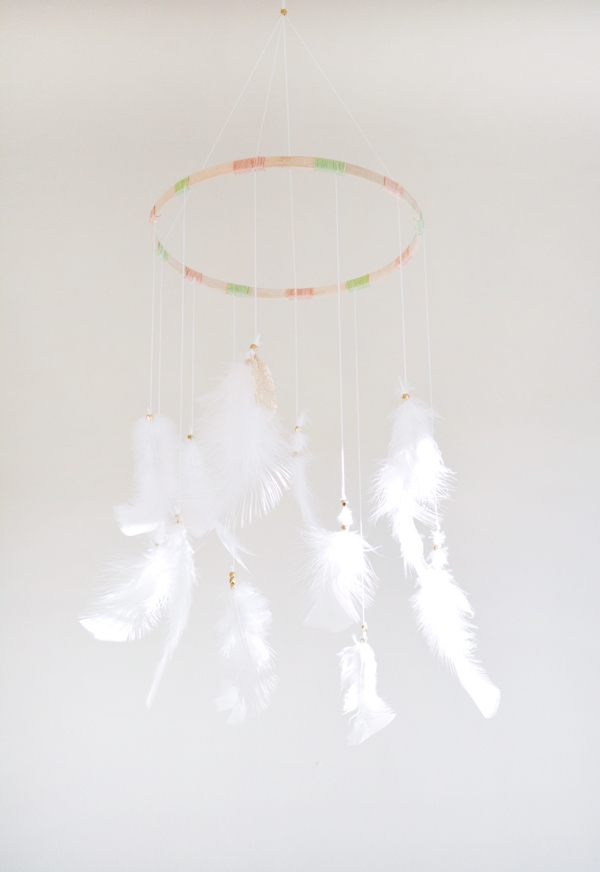 DIY Feather Mobile