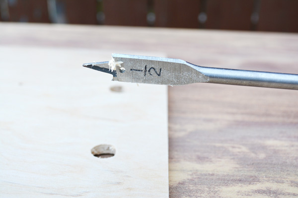 Drilling Pegboard Holes