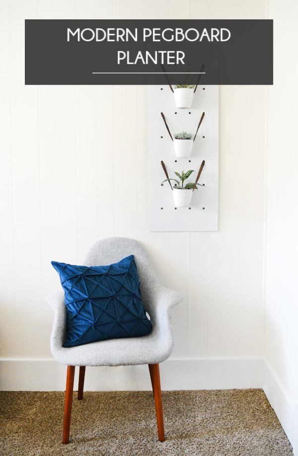 DIY Modern Pegboard Planter