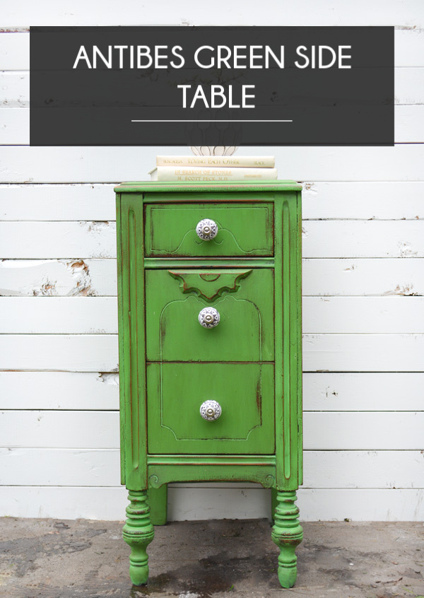 Antibes Green Side Table Makeover