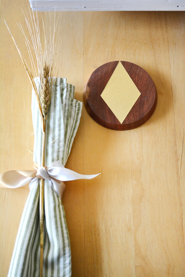 striped fall napkins