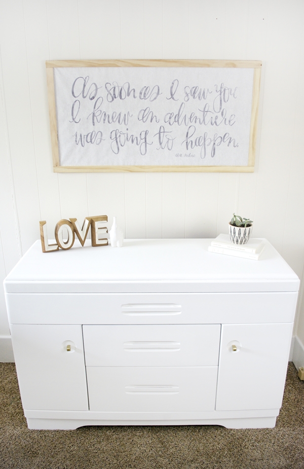 DIY Changing Table Makeover