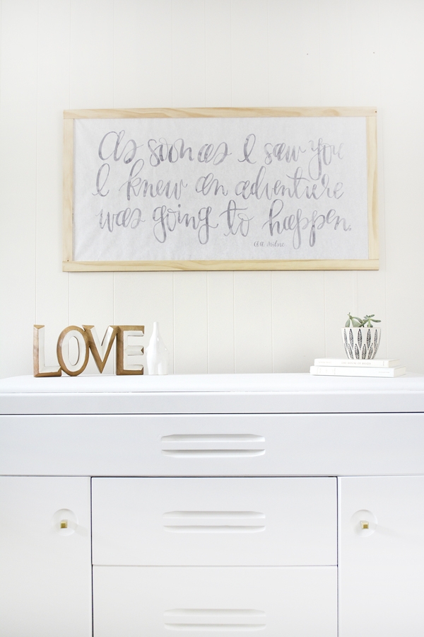 DIY Changing Table Makeover