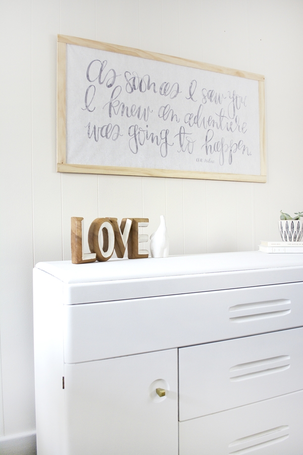 DIY Changing Table Makeover