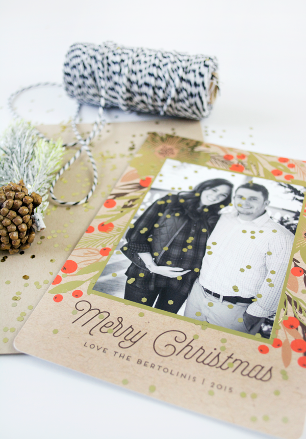 Gold Foil Christmas Cards from Minted