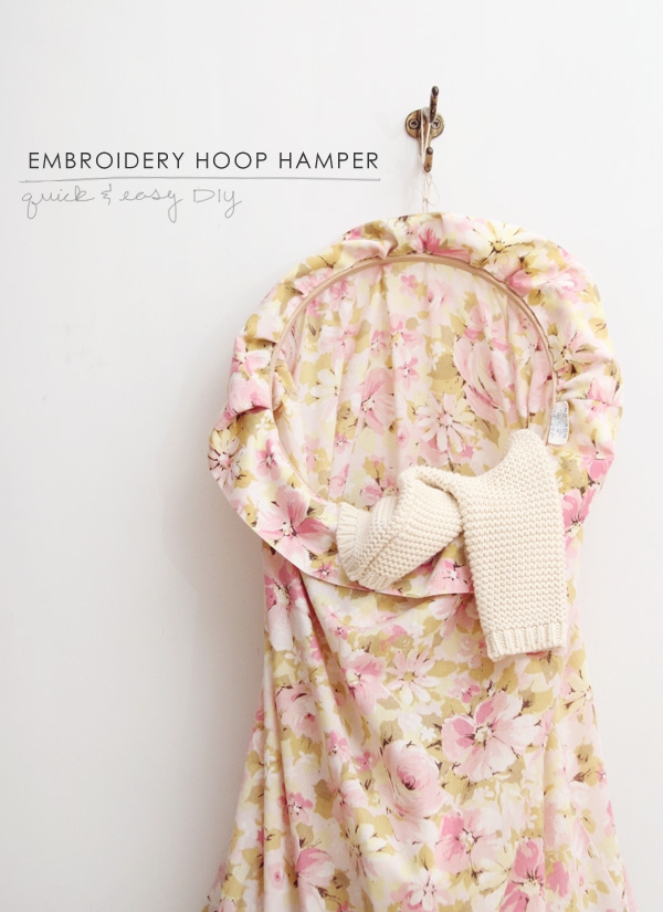 Embroidery Hoop Hamper