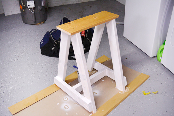 Painted White Desk Legs