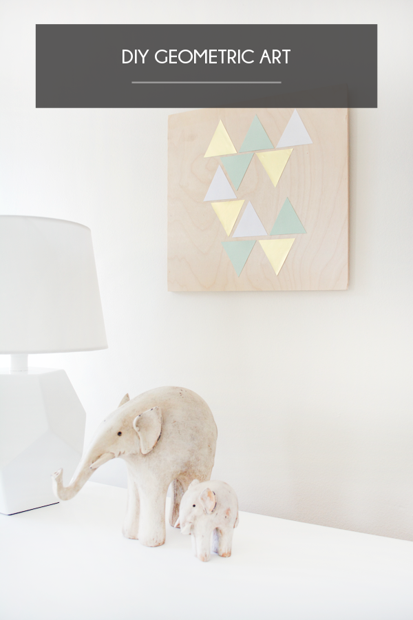 DIY Nursery Geometric Art