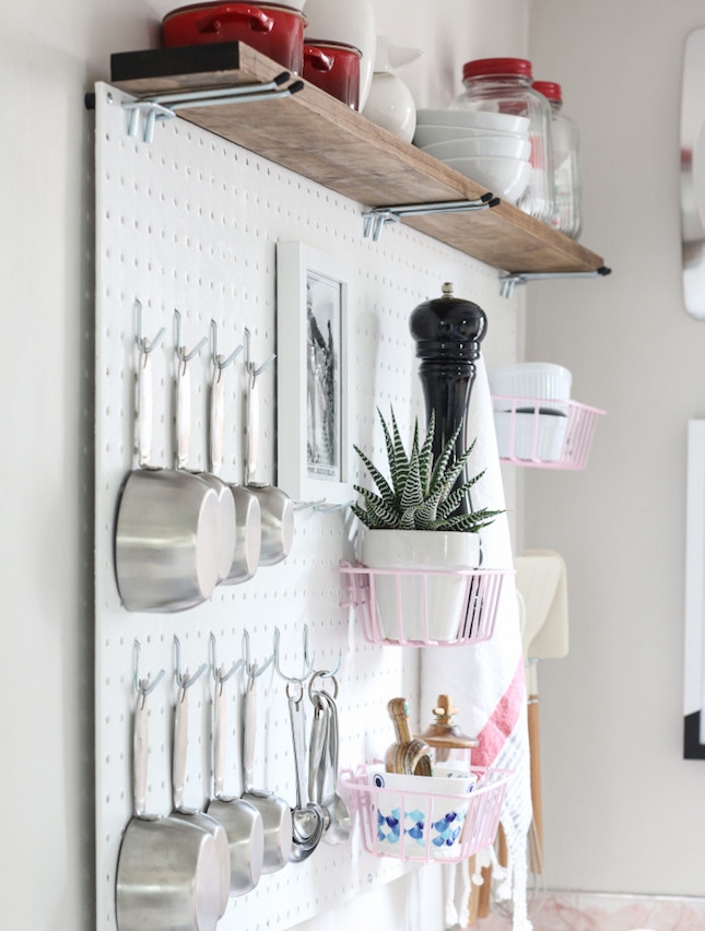 Pegboard Kitchen Storage