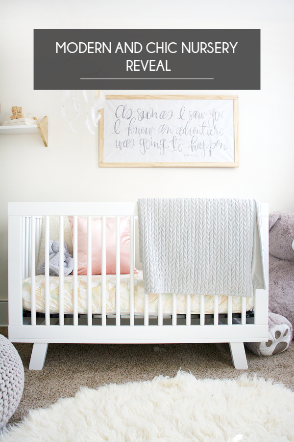 Modern and Chic Nursery Reveal