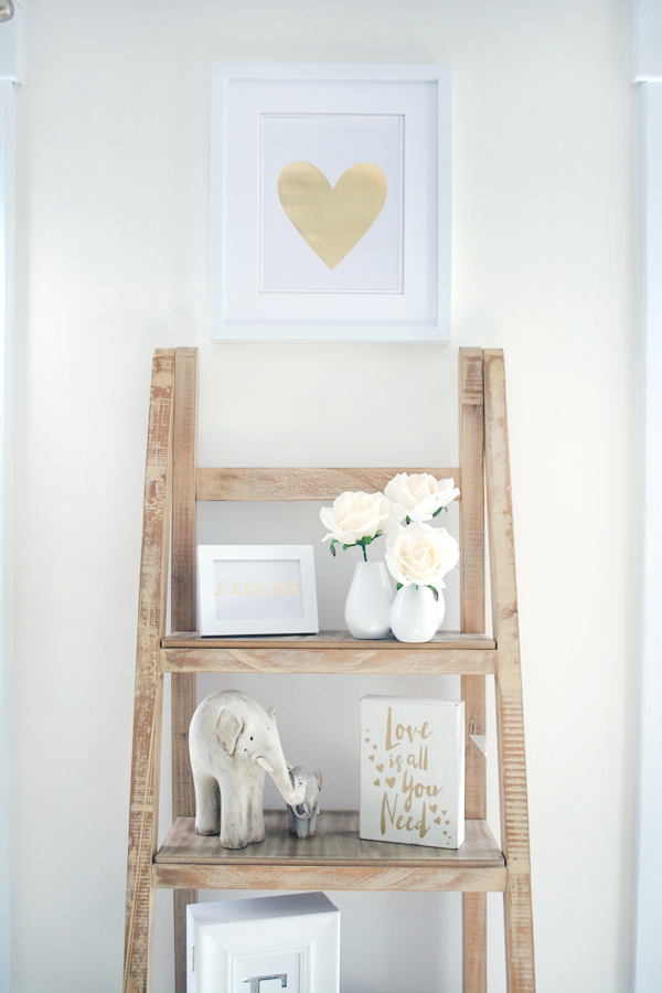 Ladder Shelf in Nursery